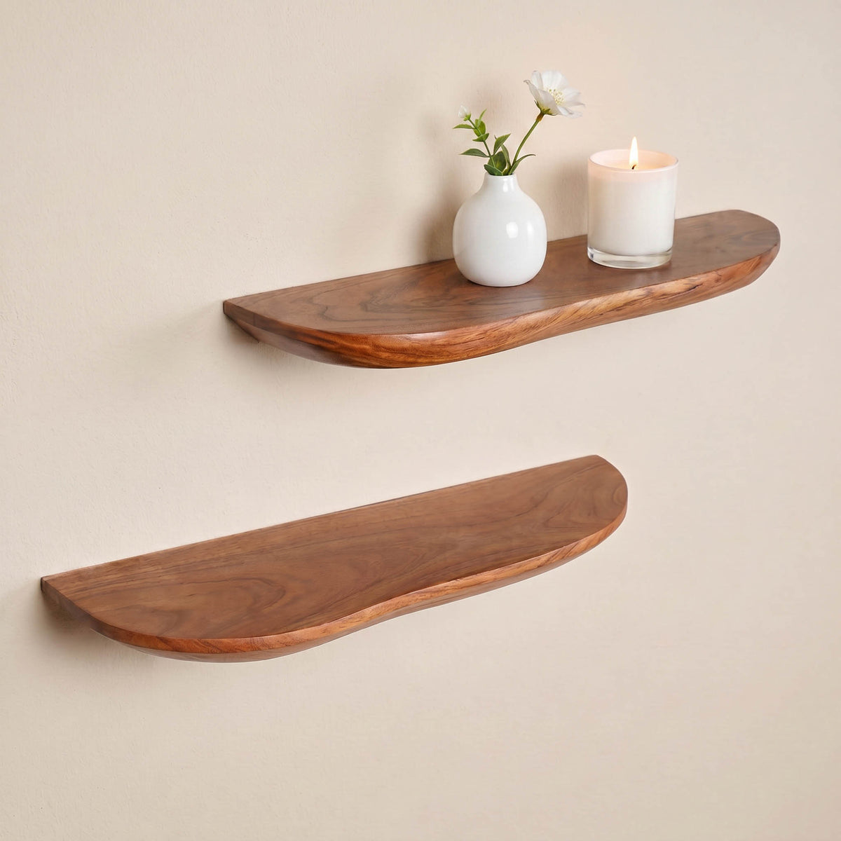 Wandplank set Live Edge