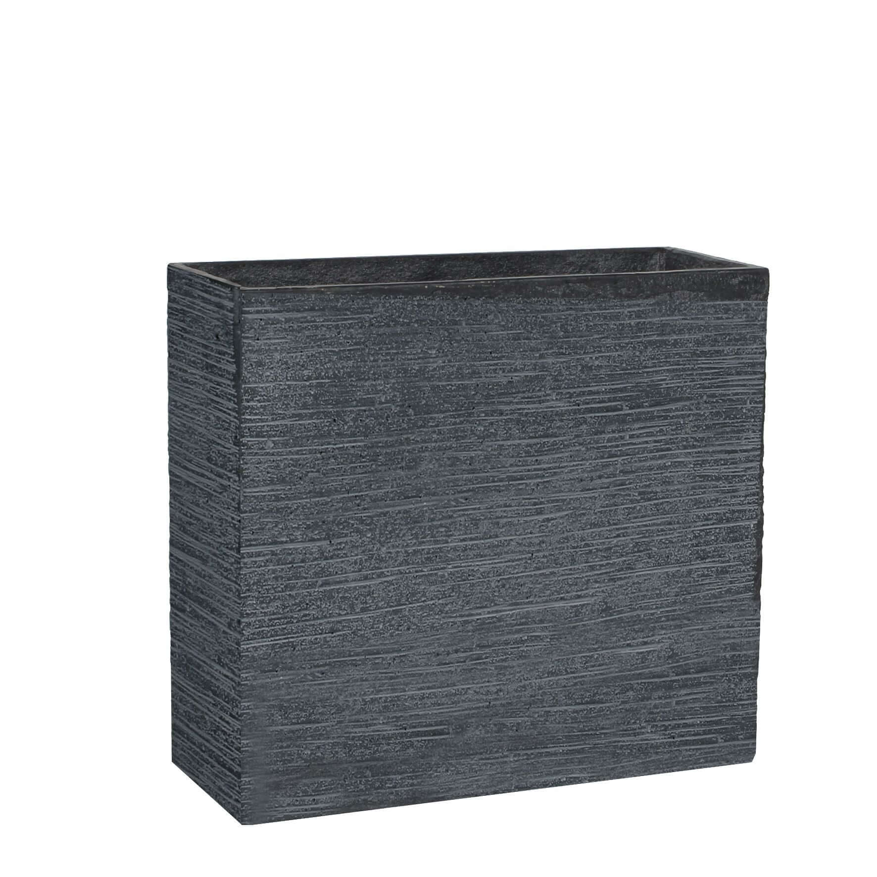 Flower box straight dark gray