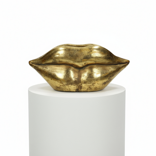 Vaas lippenvorm goud