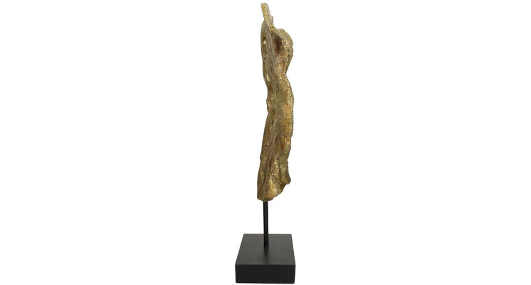 Ornament Coral Polyresin Gold