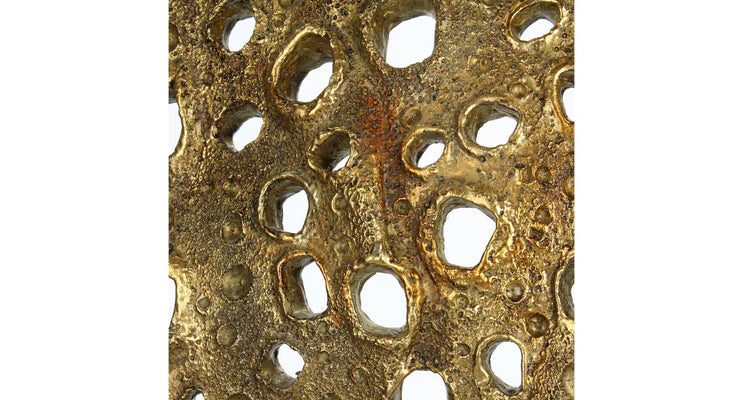 Ornament Coral Polyresin Gold