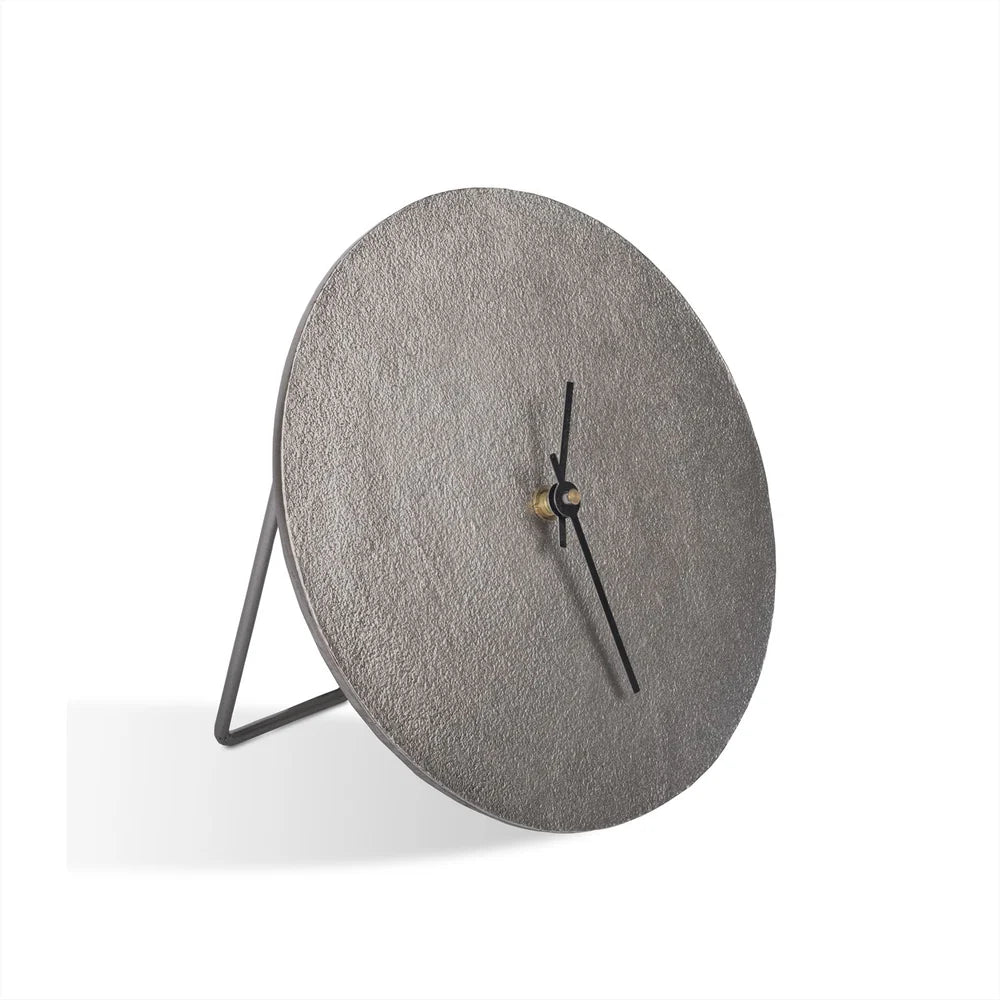 Silver table clock