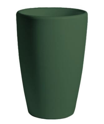 Tall flower box olive green