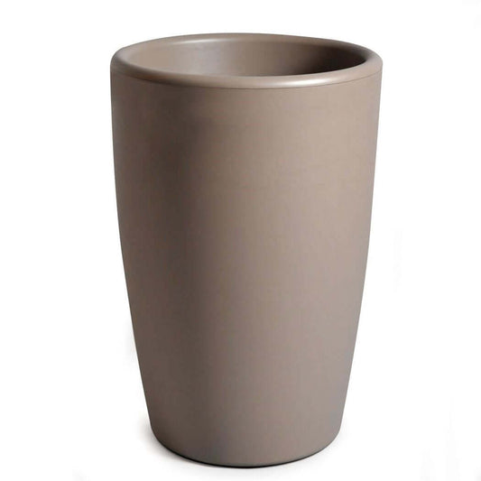 Hoge bloembak taupe