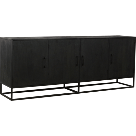 Dex dressoir 220 cm zwart OP=OP