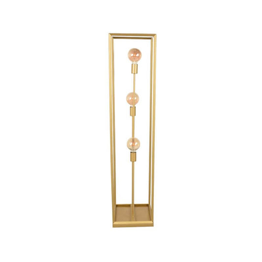 Vloerlamp Tetto 30x30x135 cm Antiek Goud Metaal