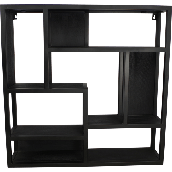 Dex Wandregal 75 cm x 75 cm schwarz