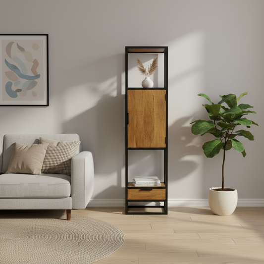 Boekenkast Dex met 1 deur