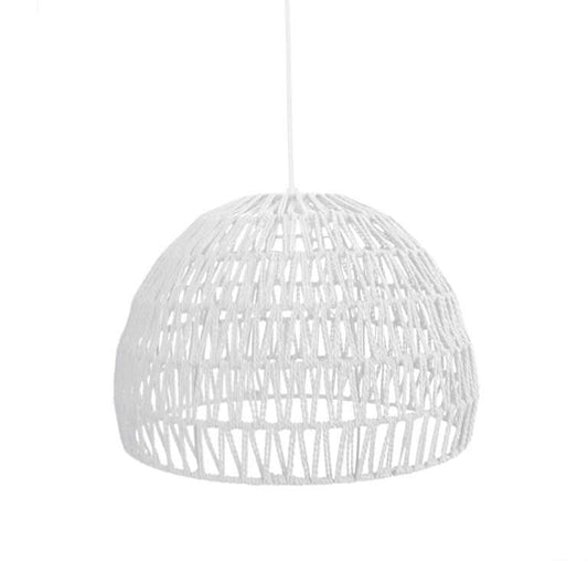 Hanglamp Rope 50x50x30 cm | L Wit Katoen