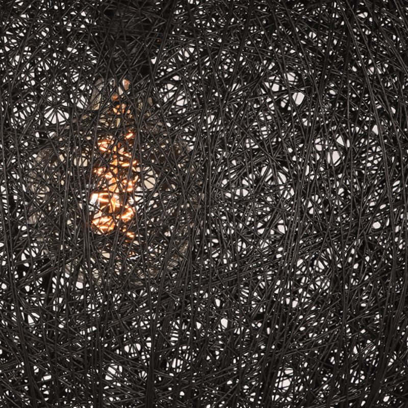 Hanglamp Twist 55x55x55 cm | XL Zwart Vlas