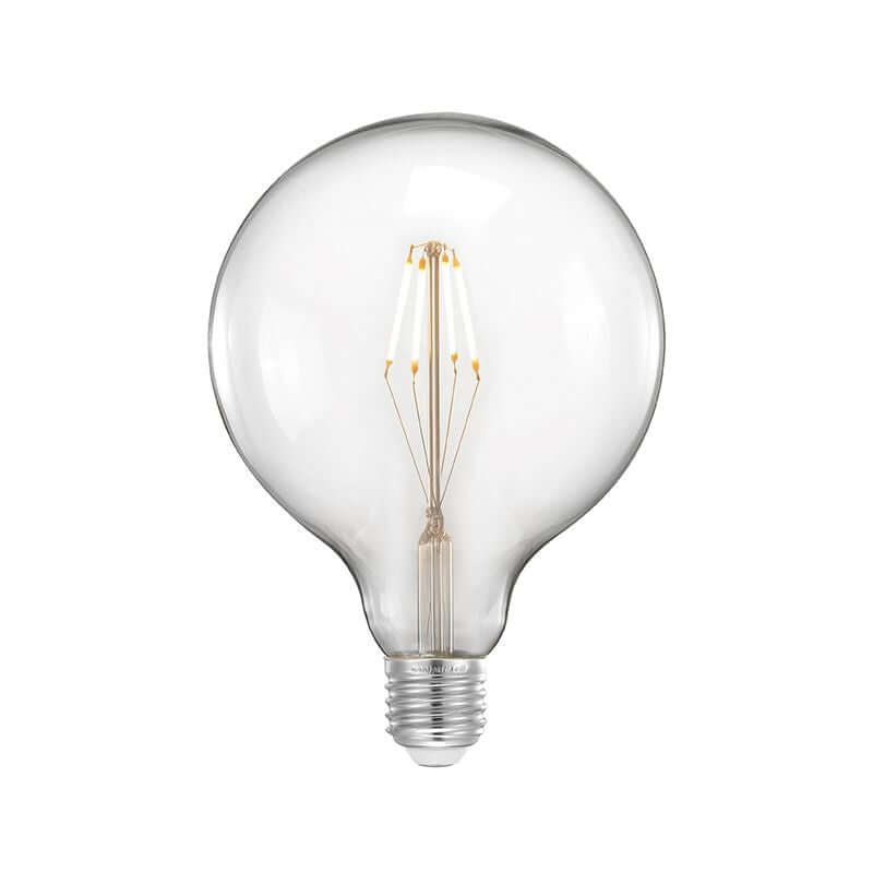 LED Carbon Filament Bulb | L 9.5x9.5x13.8 cm l Dimmable
