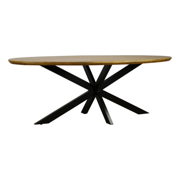 Bert oval mango wood dining table
