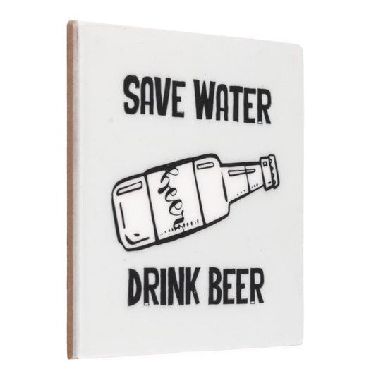Tegeltje Save water