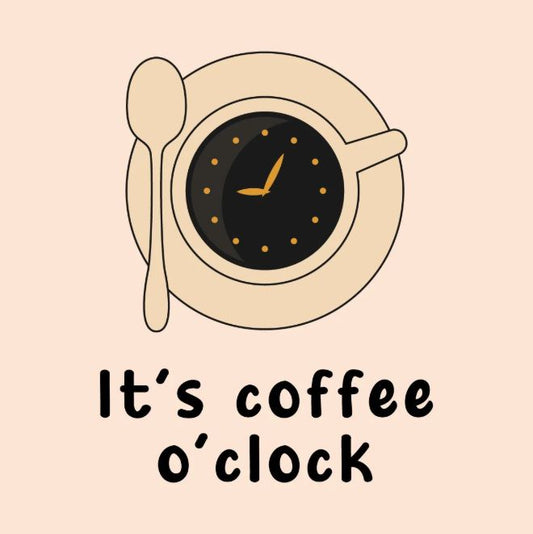 Tegeltje Coffee Clock
