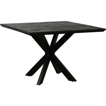 Quadratischer Esstisch schwarz 110x110