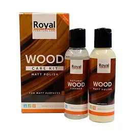 Orange Matt Polish Wood Care Kit + Cleaner 2x75 ML