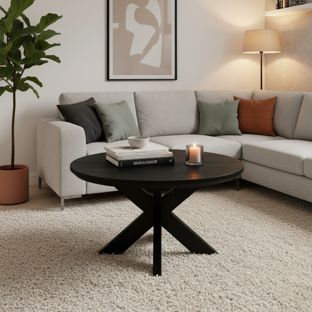 Max - 80 schwarzer Couchtisch